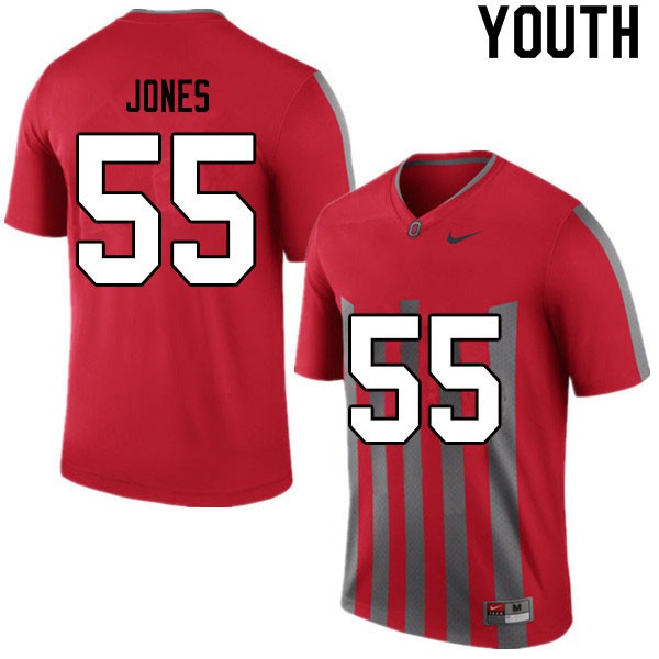 Ohio State Buckeyes #55 Matthew Jones Youth University Jersey Retro OSU44675